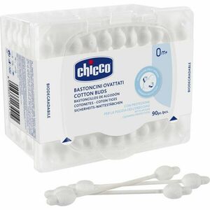 Chicco Hygiene vatové tyčinky pro děti od narození 0m+ 90 ks obraz