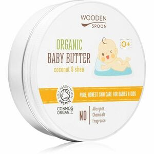 WoodenSpoon Organic Coconut & Shea tělové máslo pro děti od narození 100 ml obraz
