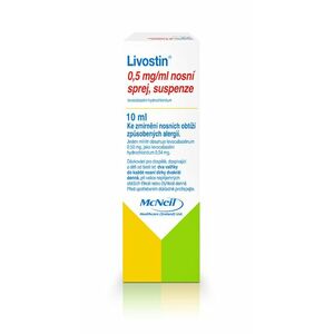 Livostin 0, 5 mg/ml nosní sprej, suspenze 10 ml obraz