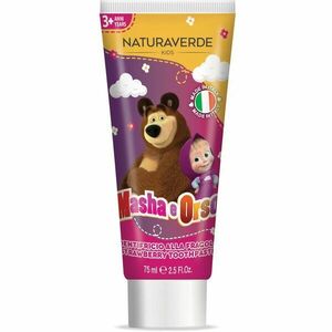 Masha & The Bear Kids zubní pasta pro děti s jahodovou příchutí 75 ml obraz