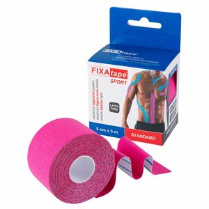 FIXAPLAST Fixatape sport standart tejpovací páska 5 cm x 5m růžová 1 kus obraz