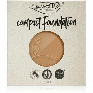 puroBIO Cosmetics Compact Foundation kompaktní pudrový make-up náhradní náplň SPF 10 odstín 04 9 g obraz