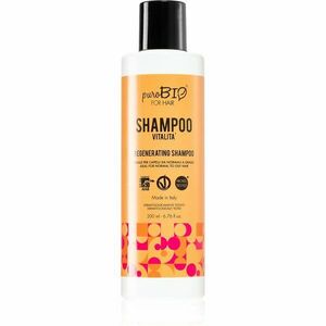 puroBIO Cosmetics Vitalita regenerační šampon pro unavené vlasy bez lesku 200 ml obraz