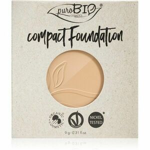 puroBIO Cosmetics Compact Foundation kompaktní pudrový make-up náhradní náplň SPF 10 odstín 01 9 g obraz