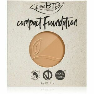 puroBIO Cosmetics Compact Foundation kompaktní pudrový make-up náhradní náplň SPF 10 odstín 03 9 g obraz