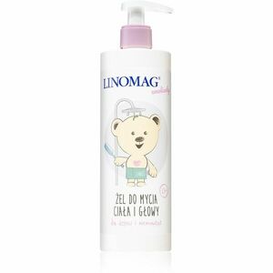 Linomag Emolienty Shampoo & Shower Gel sprchový gel a šampon 2 v 1 pro děti od narození 400 ml obraz