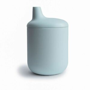 Mushie - silikonový pohárek s náustkem - Powder Blue obraz