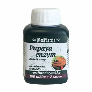 Medpharma Papaya enzym 107 tablet obraz