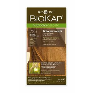 BIOKAP Nutricolor Delicato 7.33 Blond Zlatá pšenice barva na vlasy 140 ml obraz