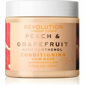 Revolution Haircare Hair Mask Peach & Grapefruit hydratační a rozjasňující maska na vlasy 200 ml obraz