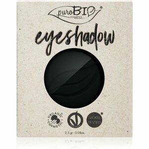puroBIO Cosmetics Compact Eyeshadows oční stíny náhradní náplň odstín 04 Black 2, 5 g obraz