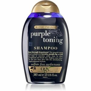 OGX Blonde Enhance+ Purple Toning fialový šampon neutralizující žluté tóny 385 ml obraz