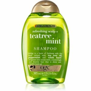 OGX Teatree Mint Extra Strenght osvěžující šampon 385 ml obraz