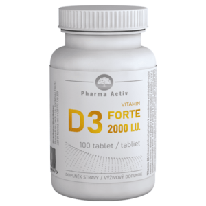 PHARMA ACTIV Vitamin D3 forte 2000 I.U. 100 tablet obraz