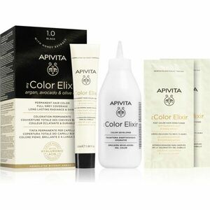 Apivita My Color Elixir barva na vlasy bez amoniaku odstín 1.0 Black obraz