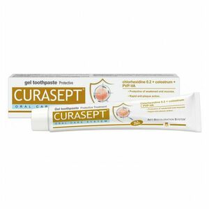 CURASEPT ADS Protective Gelová zubní pasta 0, 2%CHX + kolostrum 75 ml obraz