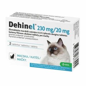 DEHINEL 230 mg/20 mg tablety pro kočky 2 ks obraz