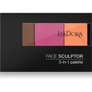 IsaDora Face Sculptor 3-in-1 Palette rozjasňující a bronzující paletka odstín 65 Bronze Plum 12 g obraz