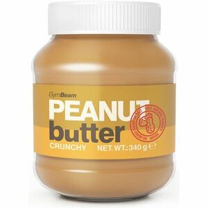 GymBeam Peanut Butter Crunchy 100% ořechový krém 340 g obraz