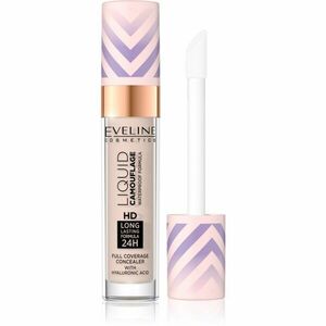 Eveline Cosmetics Liquid Camouflage voděodolný korektor s kyselinou hyaluronovou odstín 02 Light Vanilla 7, 5 ml obraz