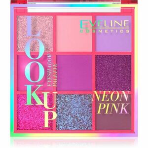 Eveline Cosmetics Look Up Neon Pink paletka očních stínů 10, 8 g obraz