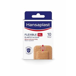 Hansaplast Flexible XL 5 x 7, 2 cm elastická náplast 10 ks obraz