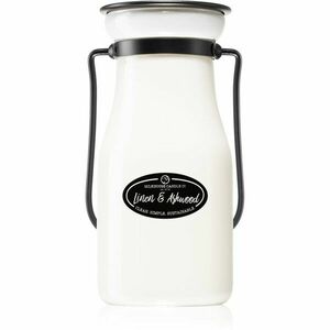 Milkhouse Candle Co. Creamery Linen & Ashwood vonná svíčka Milkbottle 227 g obraz
