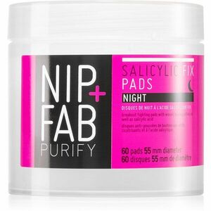 NIP+FAB Salicylic Fix noční čistící pleťové tampónky 60 ks obraz