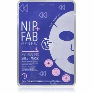 NIP+FAB Retinol Fix plátýnková maska na noc 1 ks obraz