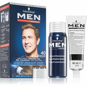 Schwarzkopf Men Perfect Anti-Grey Color Gel tónovací gel na vlasy pro muže 40 Natural Dark Blond obraz