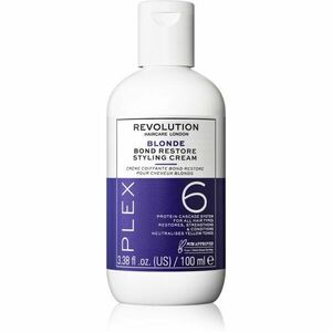 Revolution Haircare Plex Blonde No.6 Bond Restore Styling Cream bezoplachová regenerační péče pro poškozené vlasy 100 ml obraz