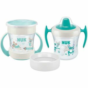NUK Mini Cups Set Mint/Turquoise hrnek 3 v 1 6m+ Neutral 160 ml obraz