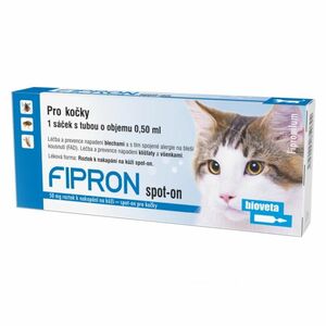 FIPRON Spot-on pro kočky 0, 5 ml 1 pipeta obraz