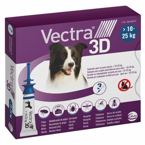 VECTRA 3D Spot-On M pro psy 10-25 kg 3, 6 ml 3 pipety obraz