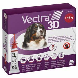 VECTRA 3D Spot-On XL pro psy nad 40 kg 8 ml 3 pipety obraz