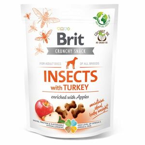 BRIT Care Crunchy Snack Insects with Turkey pamlsky s hmyzem a krůtím pro psy 200 g obraz