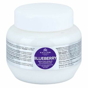 Kallos Blueberry revitalizační maska pro suché, poškozené a chemicky ošetřené vlasy 275 ml obraz