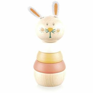 Zopa Wooden Rings Toy animal nasazovací zvířátko ze dřeva Rabbit 1 ks obraz