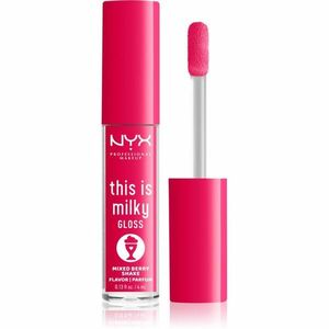 NYX Professional Makeup This is Milky Gloss Milkshakes hydratační lesk na rty s parfemací odstín 09 Berry Shake 4 ml obraz