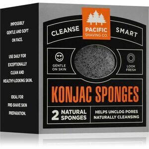Pacific Shaving Konjac Sponges jemná exfoliační houbička na obličej 2 ks obraz