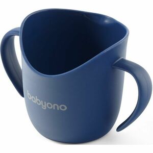 BabyOno Be Active Flow Ergonomic Training Cup hrnek s držadly Dark Blue 120 ml obraz