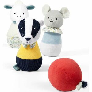 BabyOno Have Fun Plush Bowling Pins dárková sada pro děti od narození Badger Edmund and Friends obraz