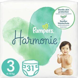 Pampers Harmonie Value Pack Size 3 jednorázové pleny 6 – 10 kg 31 ks obraz