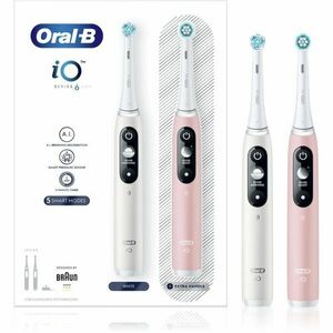 Oral B iO6 DUO elektrický zubní kartáček White & Pink Sand 2 ks obraz