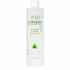 Avon Cannabis Sativa Oil Cleanse & Calm odličovací micelární voda se zklidňujícím účinkem 400 ml obraz