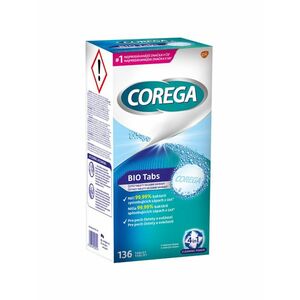 Corega Bio Antibakteriální tablety 136 ks obraz