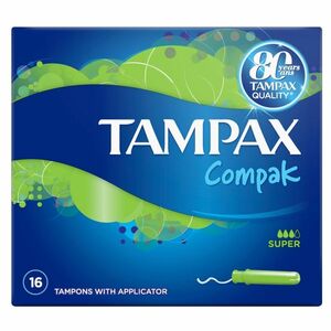 TAMPAX Compak Super Tampony s aplikátorem 16 kusů obraz