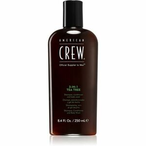 American Crew Hair & Body 3-IN-1 Tea Tree šampón, kondicionér a sprchový gel 3 v 1 pro muže 250 ml obraz