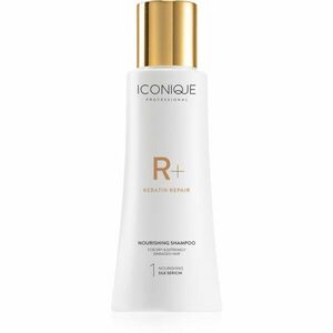 ICONIQUE Professional R+ Keratin repair Nourishing shampoo obnovující šampon s keratinem pro suché a poškozené vlasy 100 ml obraz