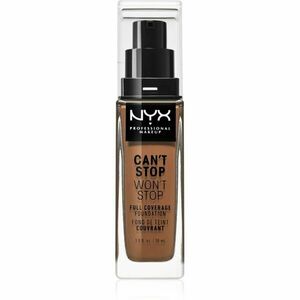 NYX Professional Makeup Can't Stop Won't Stop Full Coverage Foundation vysoce krycí make-up odstín Warm Caramel 30 ml obraz